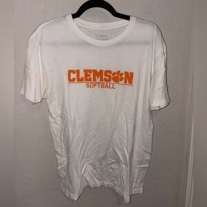Mizuno White Clemson Softball Tee